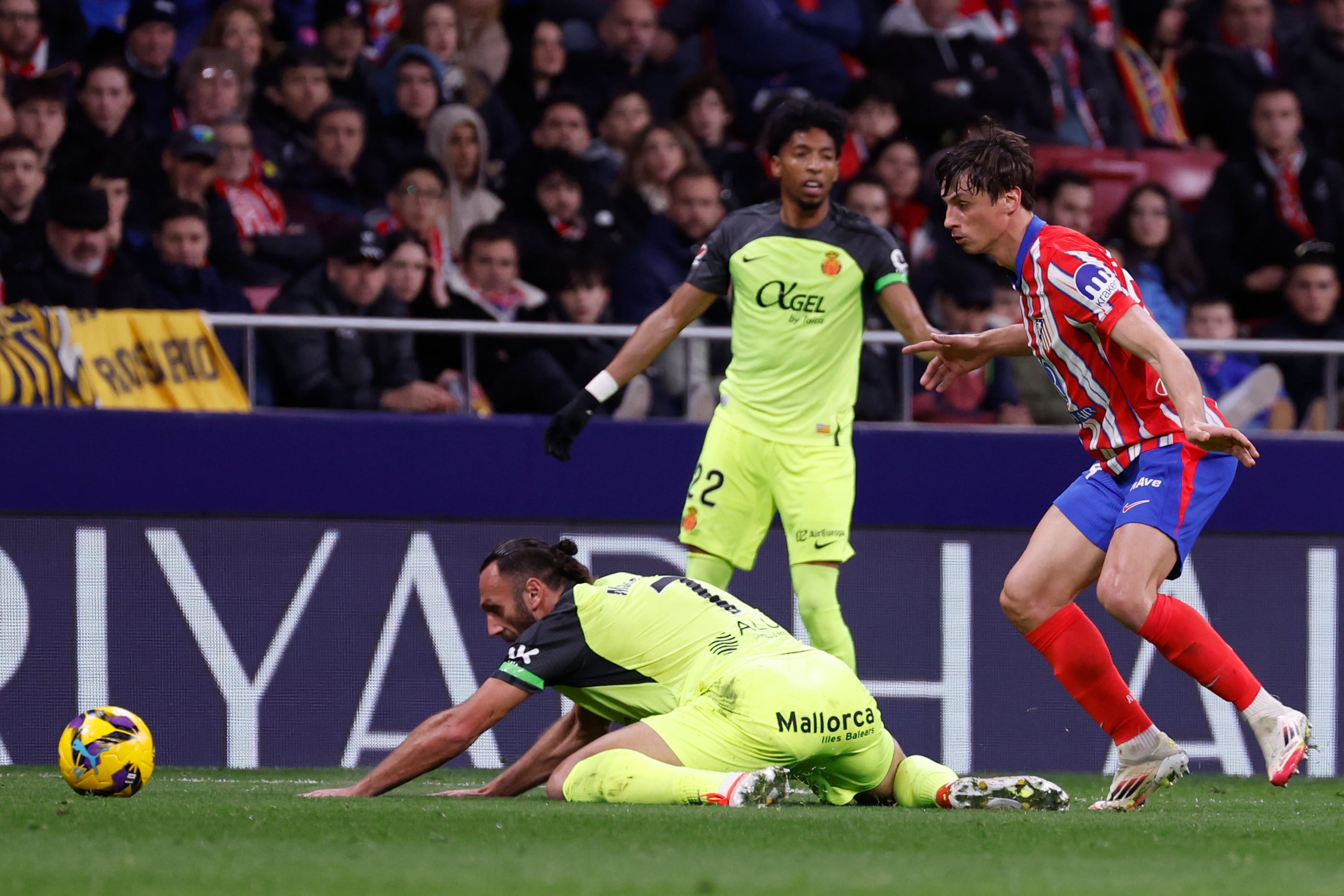 Robin Le Normand, durante el Atlético de Madrid-RCD Mallorca