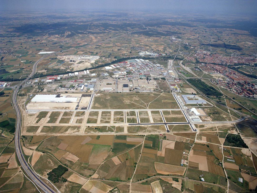 Vista aérea de los polígonos industriales de la zona sur