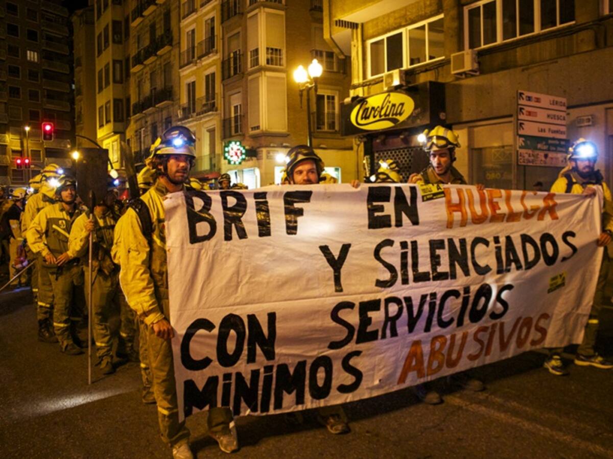 Marcha negra de las BRIF en imágenes