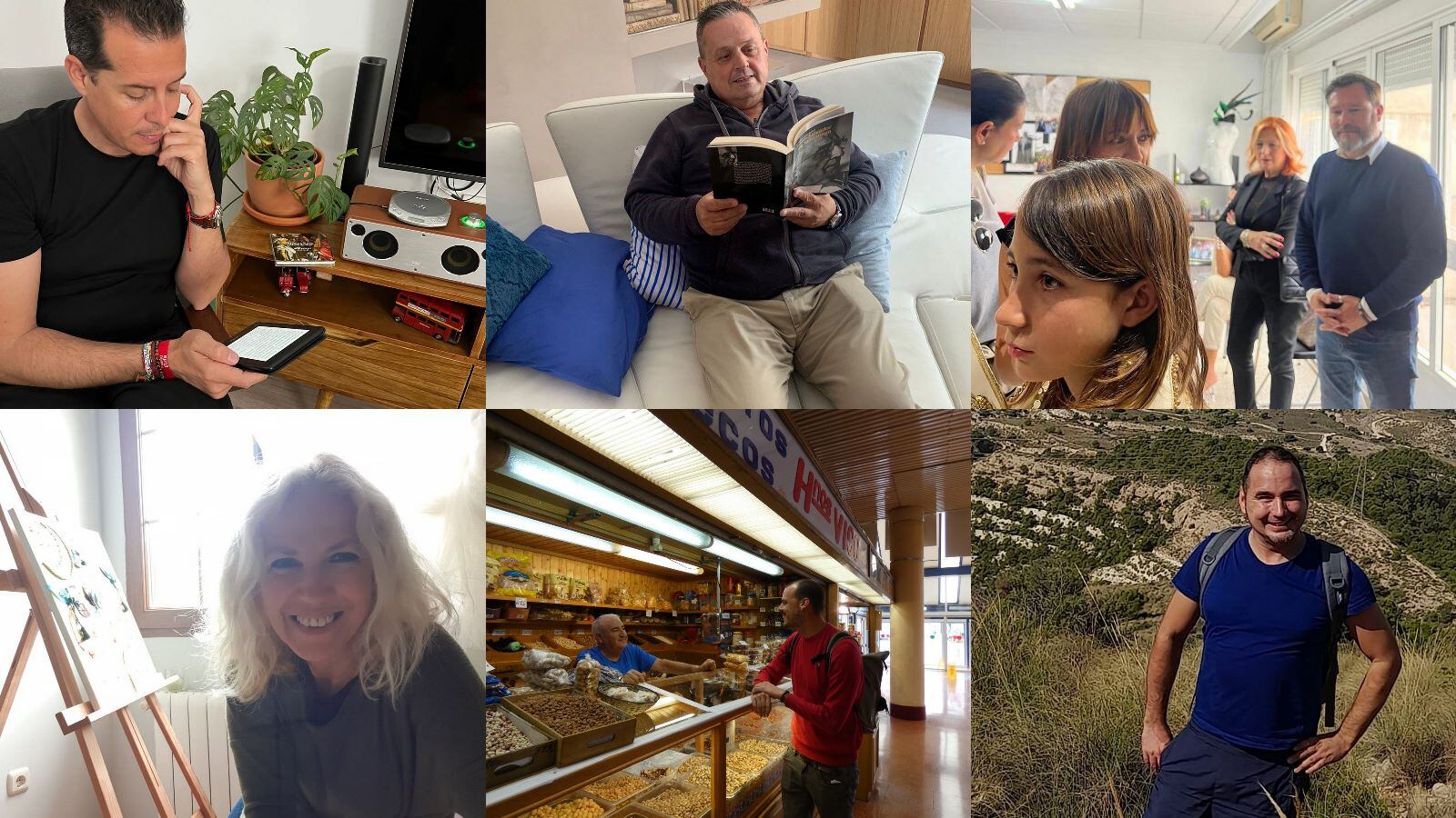 Los seis candidatos a alcaldables de Elda en su jornada de reflexión