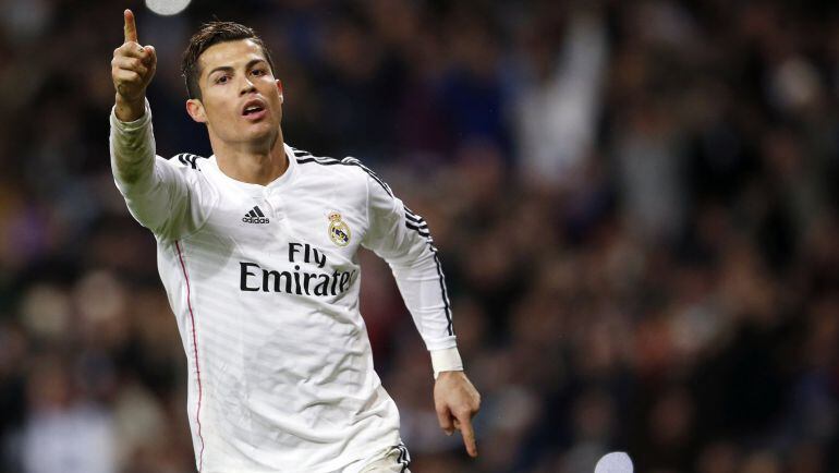 El jugador del Real Madrid celebra un tanto en el partido de Liga ante el Celta.