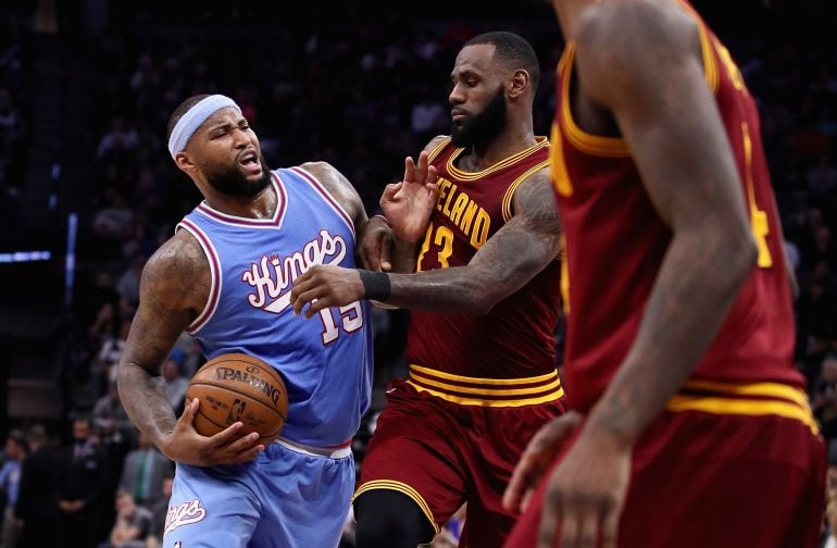 DeMarcus Cousins y LeBron James