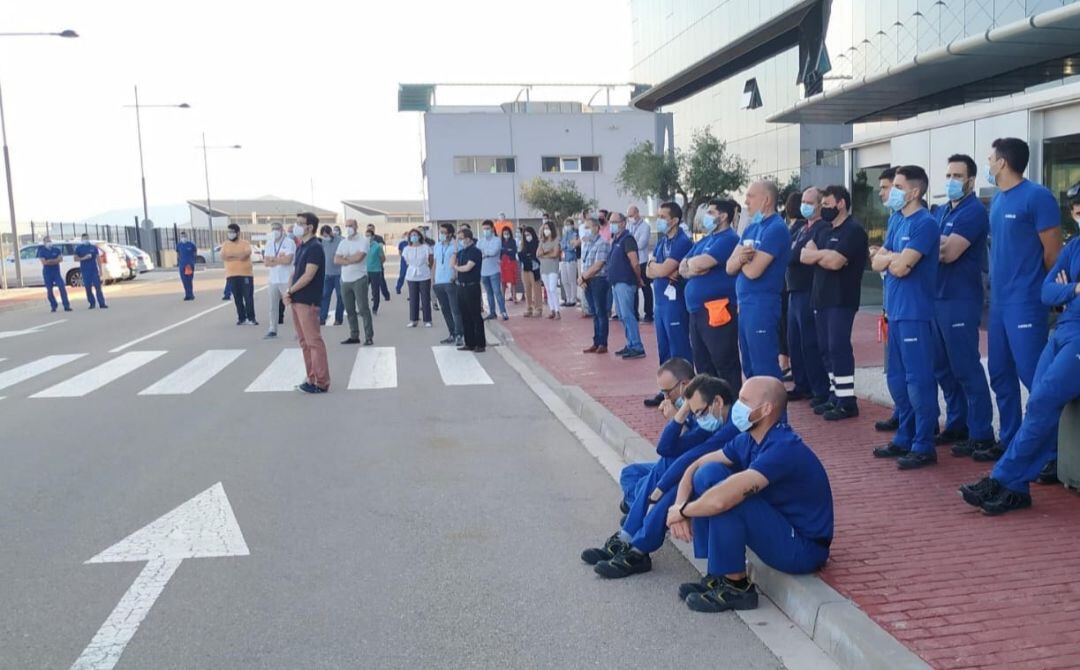 Los trabajadores de Airbus en Albacete