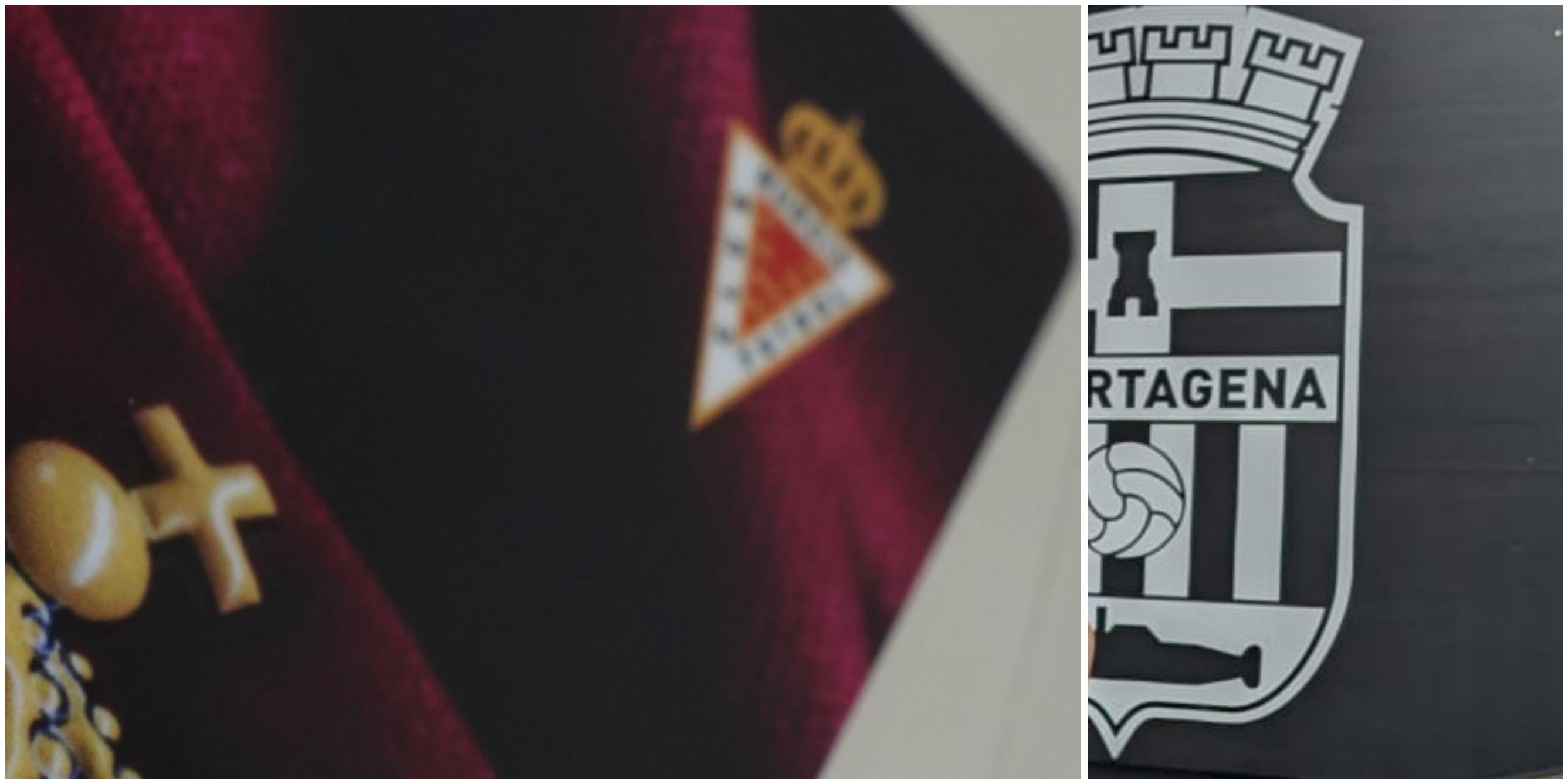 Escudos del Real Murcia y FC Cartagena