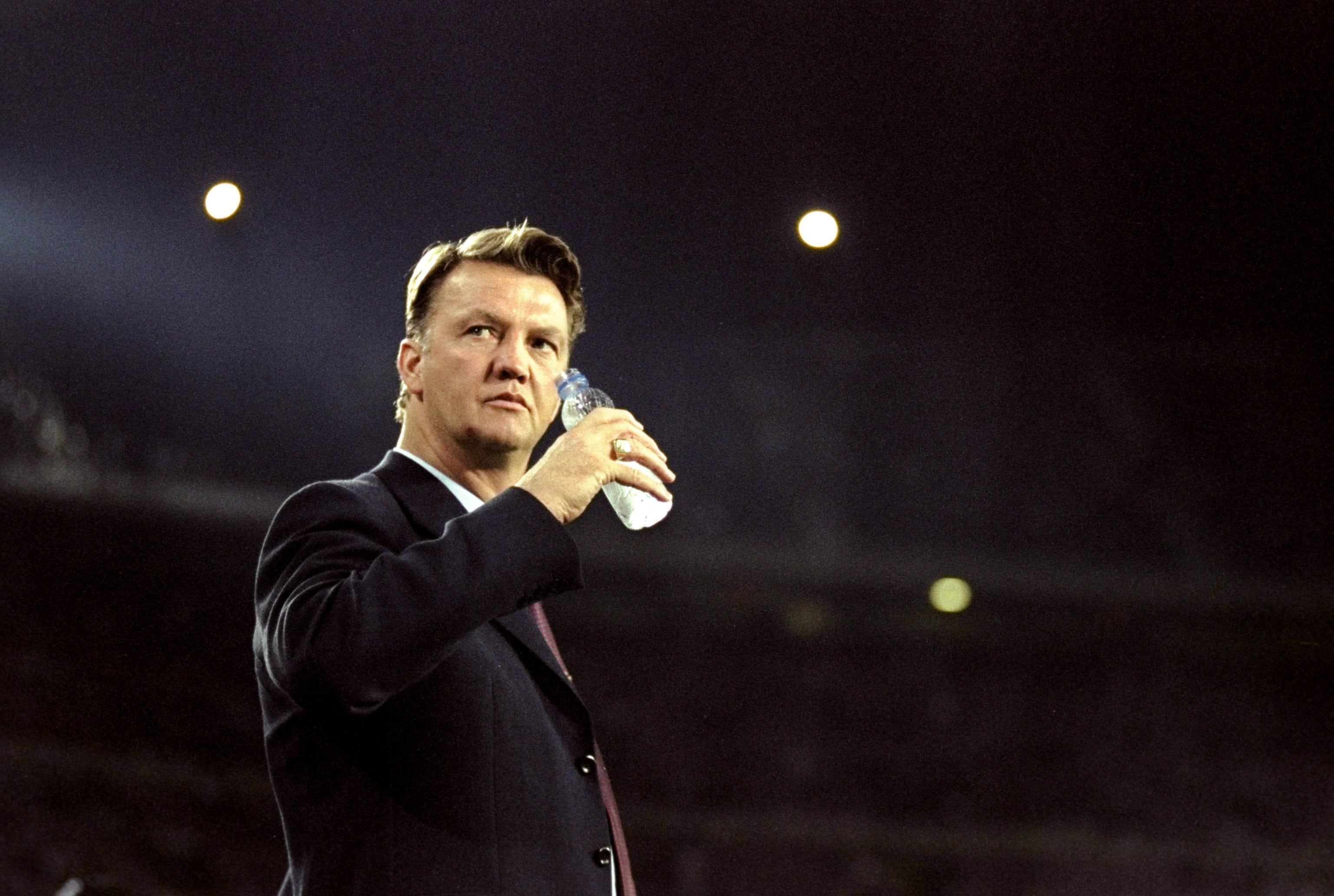 Louis van Gaal, durante su etapa en el FC Barcelona