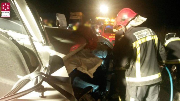 Imagen de archivo de un accidente en Alcalà de Xivert en 2016