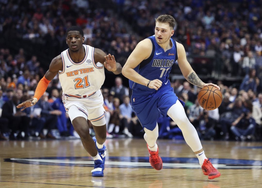 Doncic, durante un partido