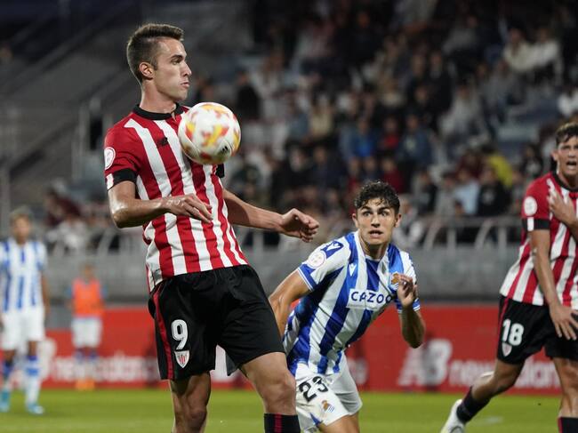 Ewan Urain, durante un partido con el Bilbao Athletic