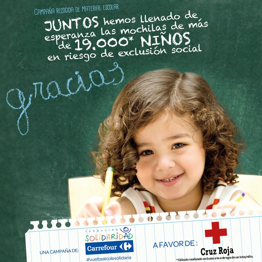 Campaña Vuelta al cole solidaria