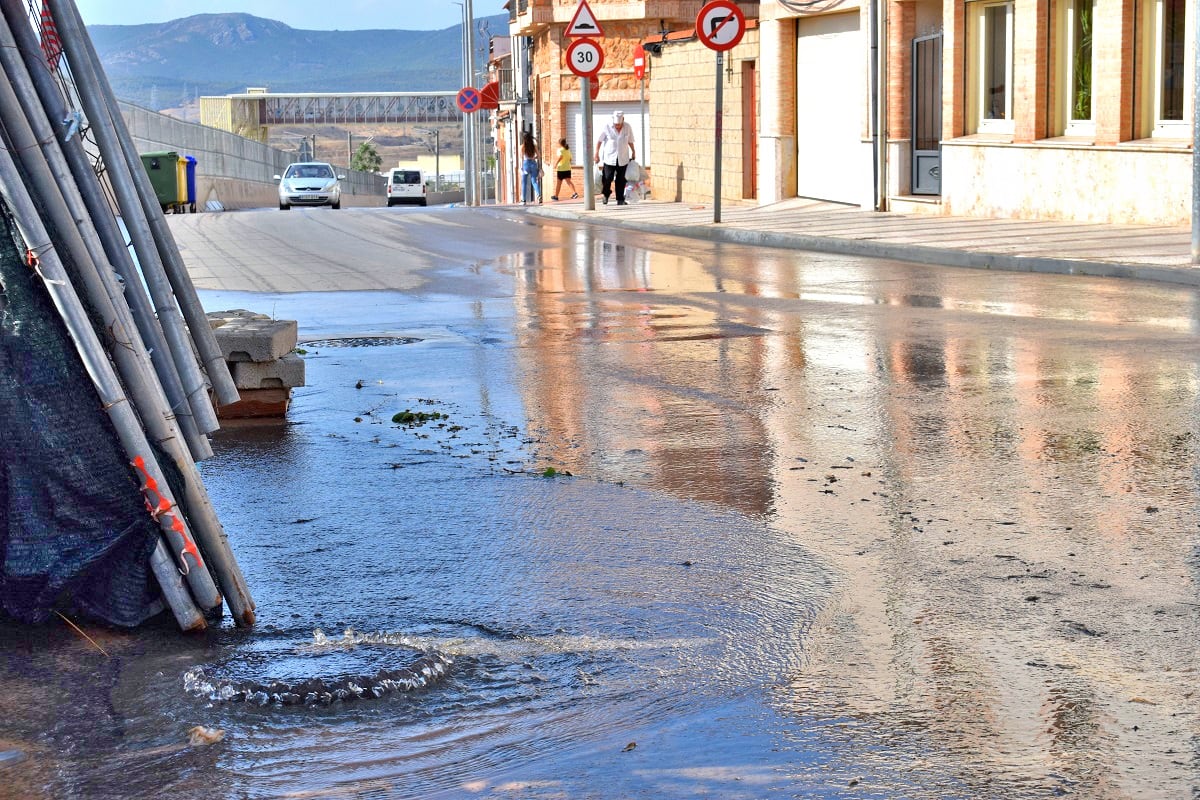 Avería red general de agua de Puertollano