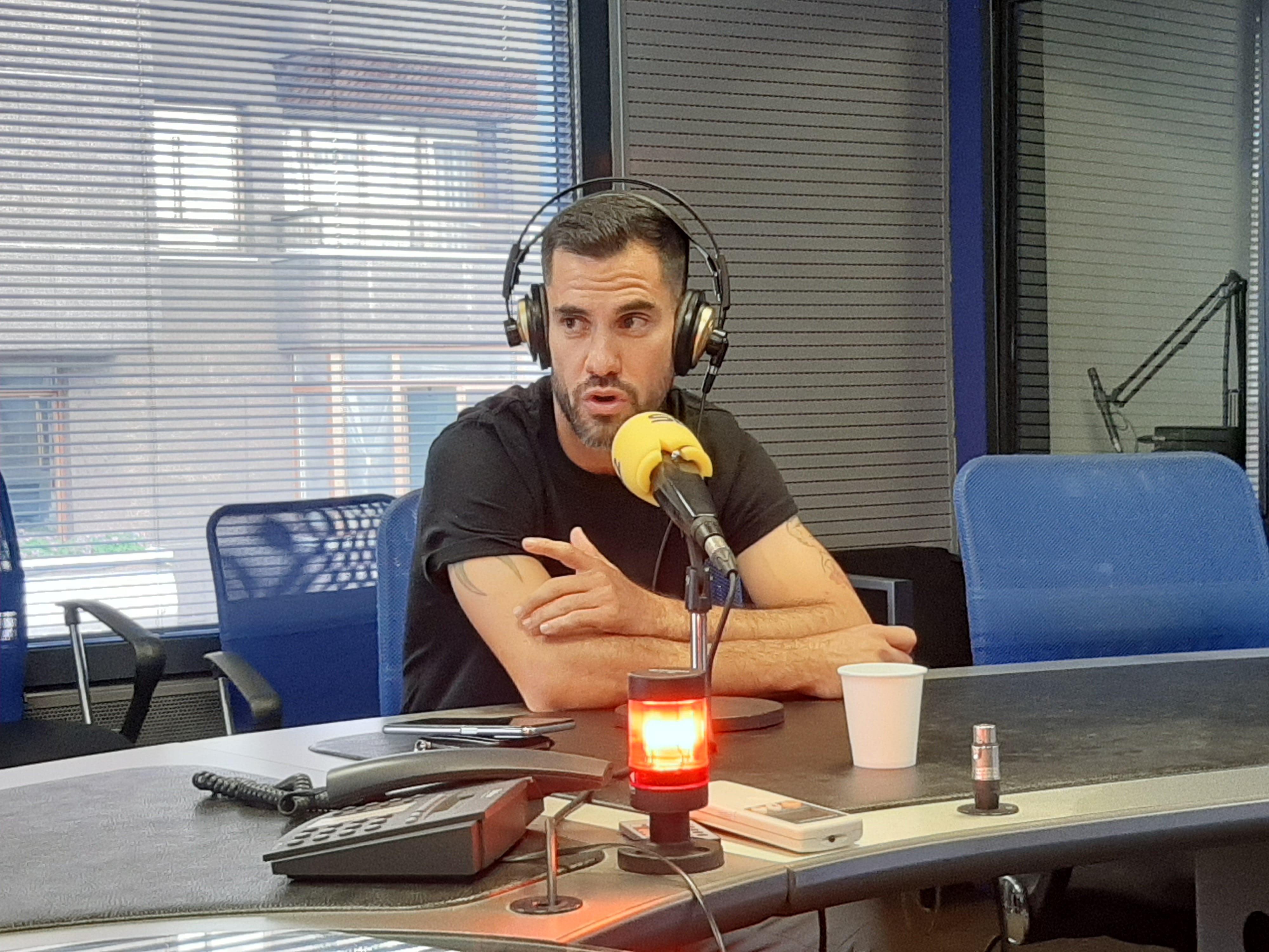 Saúl, durante la entrevista en Radio León