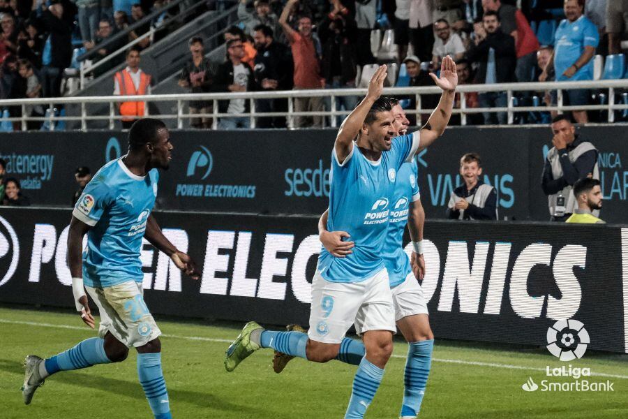 Nolito celebrando un tanto con la camiseta celeste en una imagen de La Liga