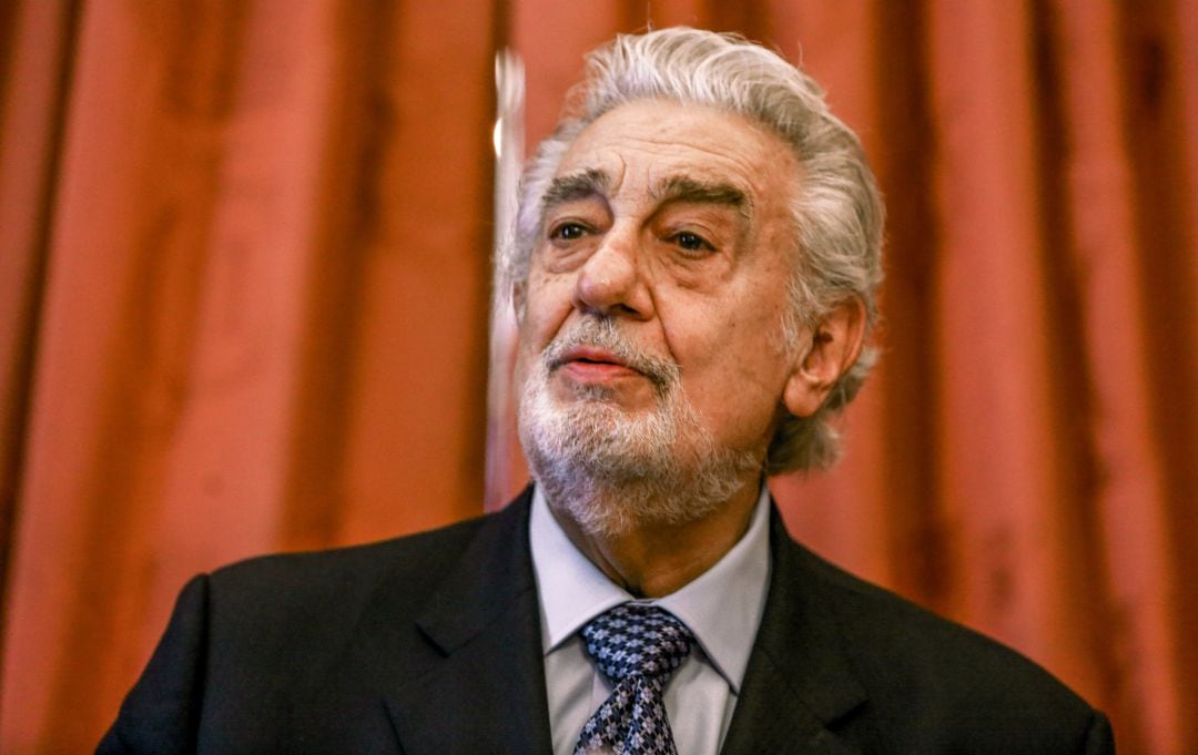 Archivo - El tenor Plácido Domingo, durante un acto el pasado mes de junio en Madrid.