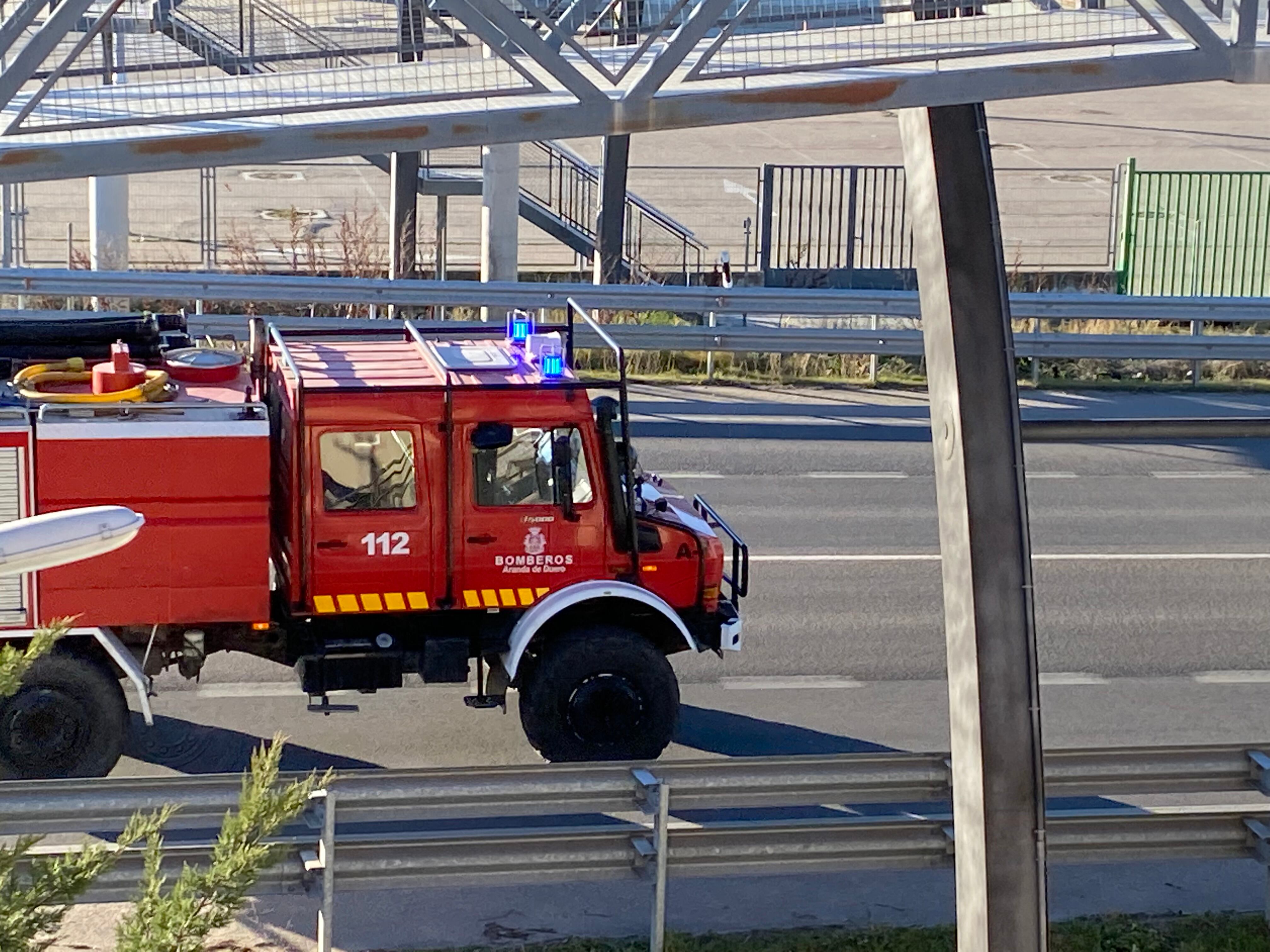 Bomberos Aranda en una salida