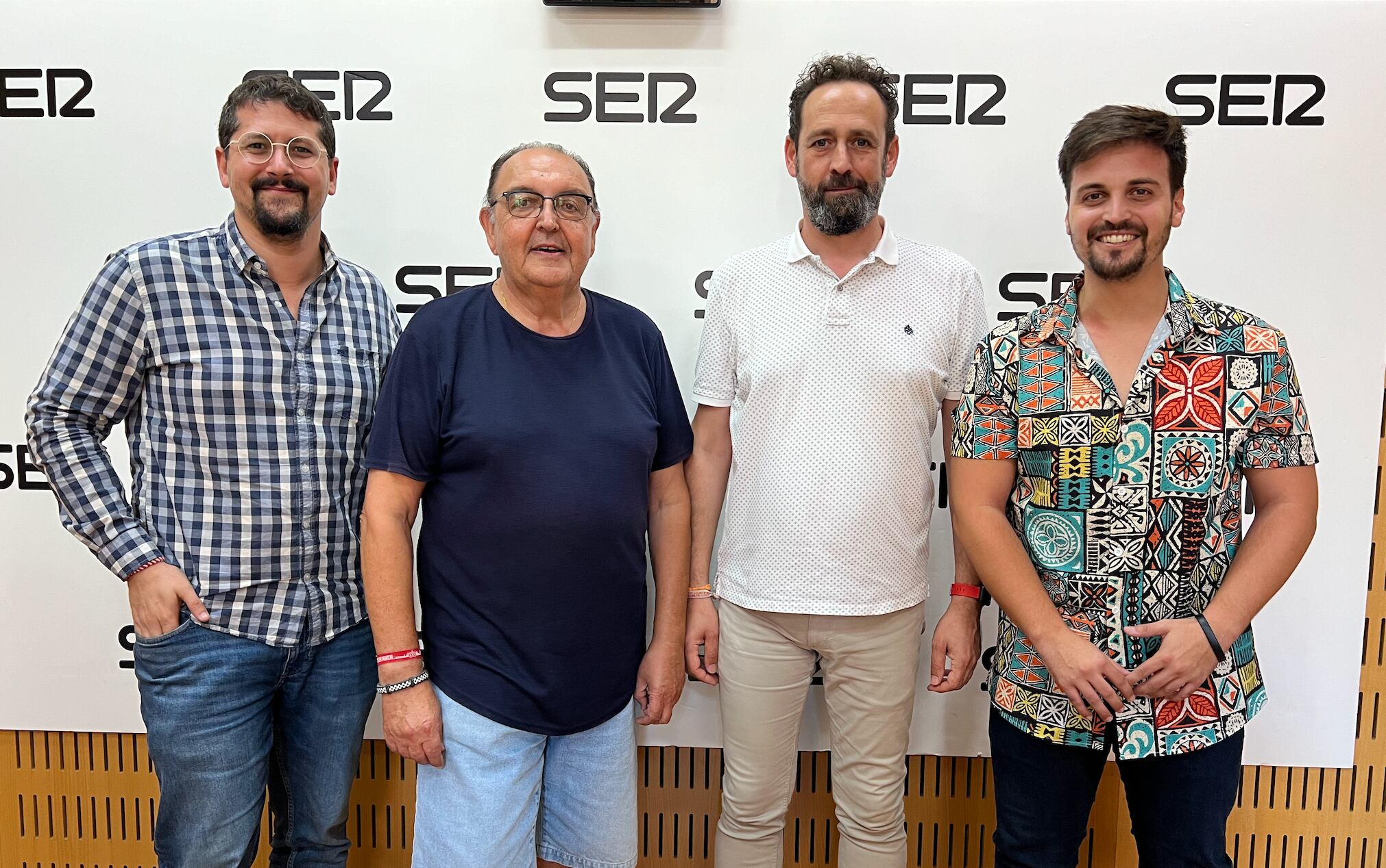 Jose Antonio Sánchez, Pepe Pallarés, Jorge Fenor y Rubén González en la tertulia futbolera de SER Deportivos Región de Murcia