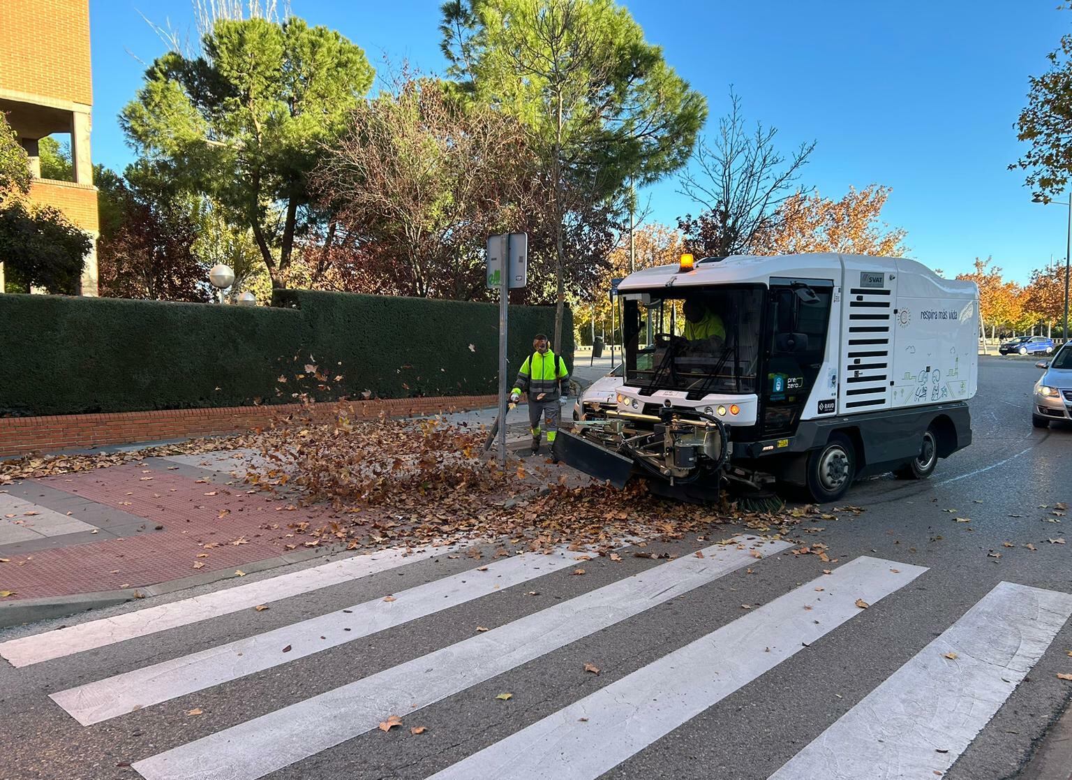 Recogida de hojas en Tres Cantos