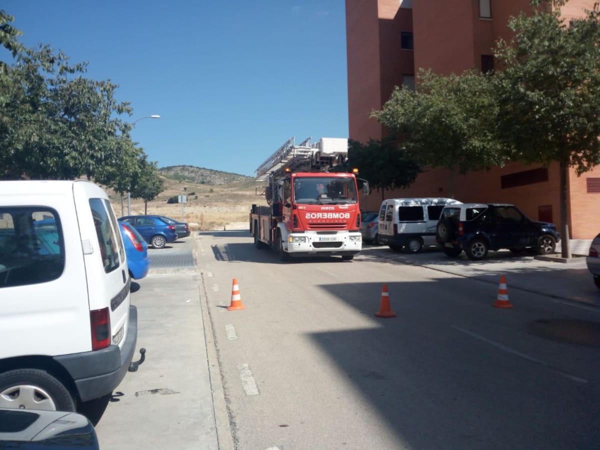 Dos personas, trasladadas al Hospital tras un incendio en una cocina en Cuenca