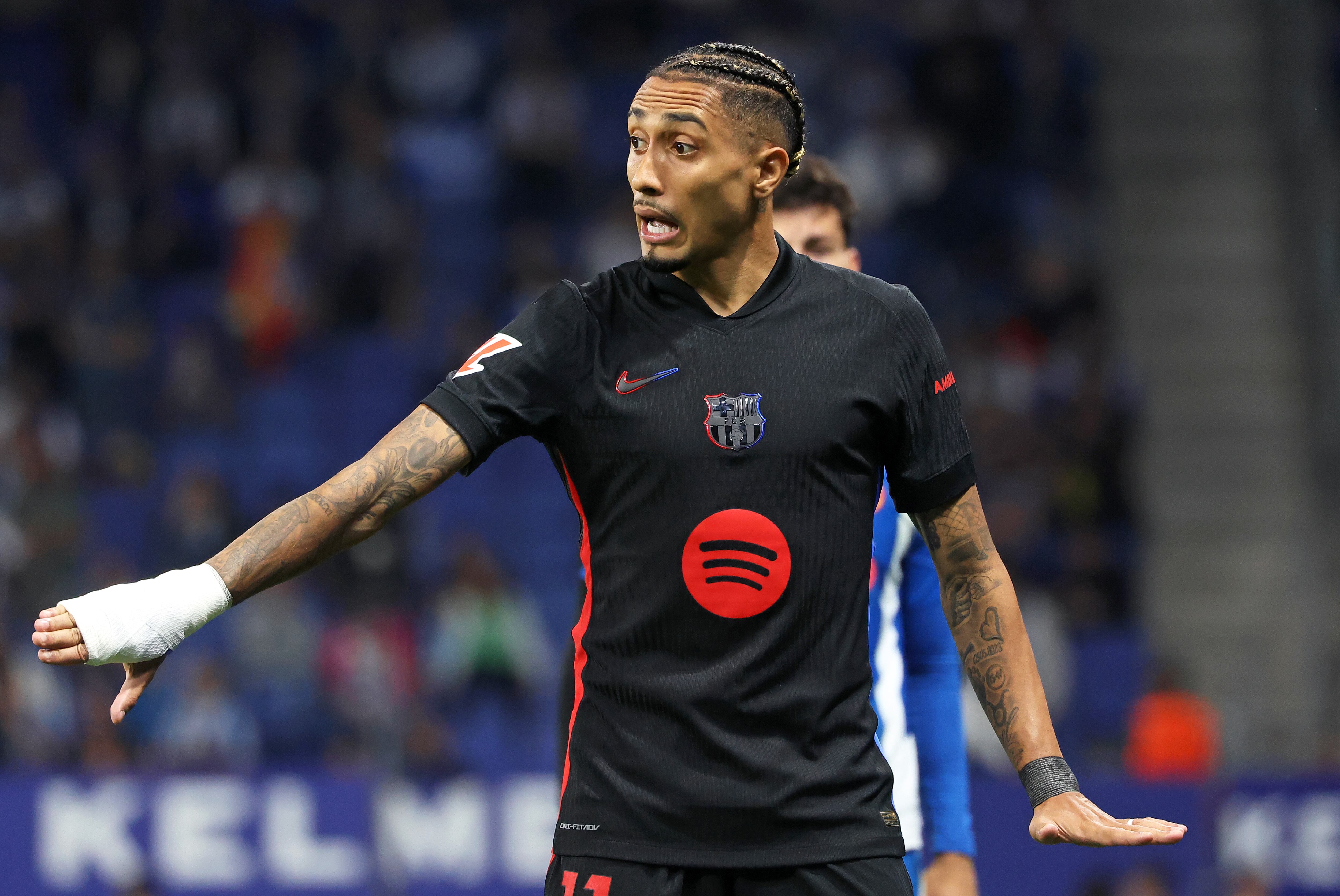 Raphinha, durante uno de los últimos partidos de liga