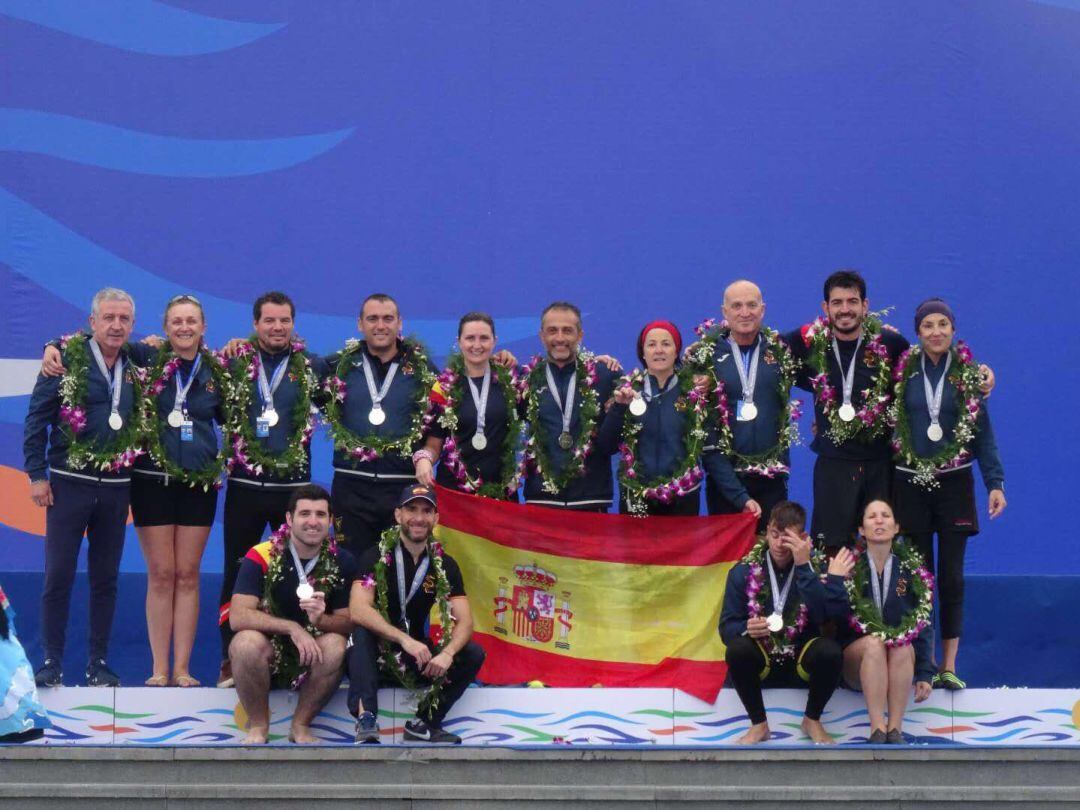 Imagen del podio del Mundial de Naciones de 2017 en Kunmíng (China)