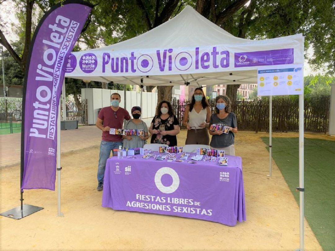 Los &quot;puntos violeta&quot; de la Feria de Murcia en una imagen de archivo