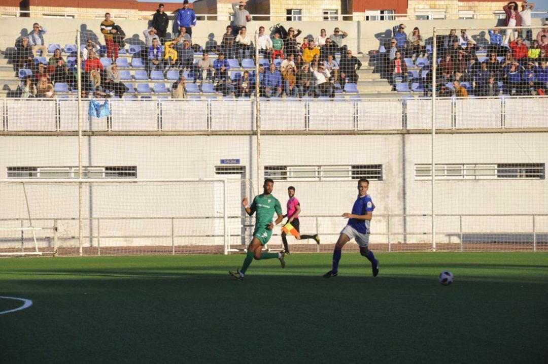 Un momento del partido.