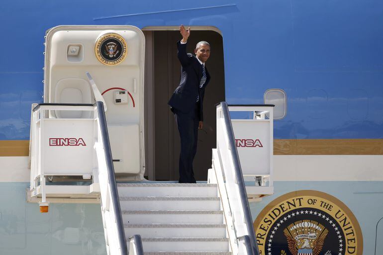 El presidente de EEUU, Barack Obama, durante su visita oficial a España.