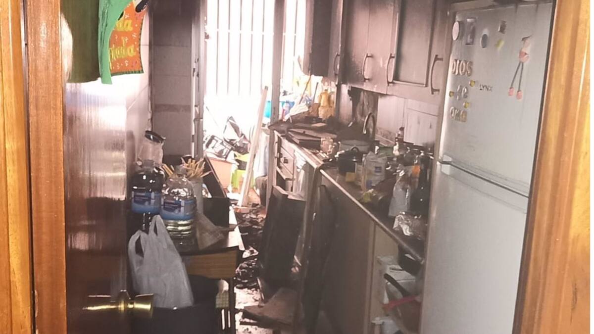 Sofocan el un incendio de una vivienda en Caravaca de la Cruz