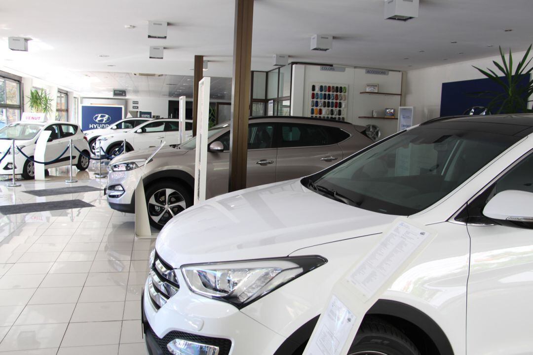 Vehicles nous en un concessionari de la capital.