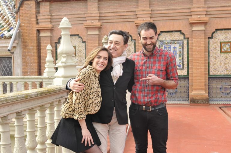 María León (i), Mariano Peña (c) y Jon Plazaola (d), protagonistas de &#039;Allí abajo&#039;