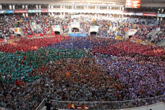 La Tarraco Arena Plaça, plena de gom a gom en motiu del Concurs de Castells.