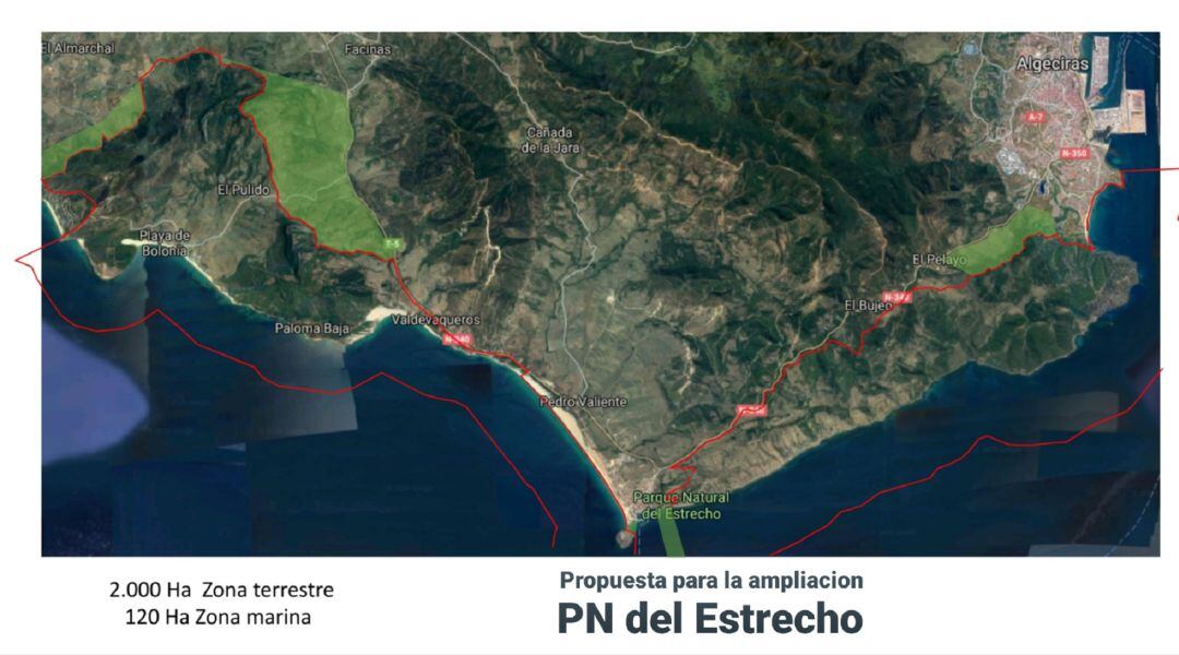 Propuesta para la ampliación del Parque Natural.