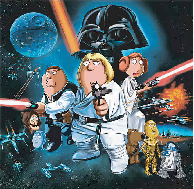 La familia Griffin en 'La Guerra de las Galaxias'