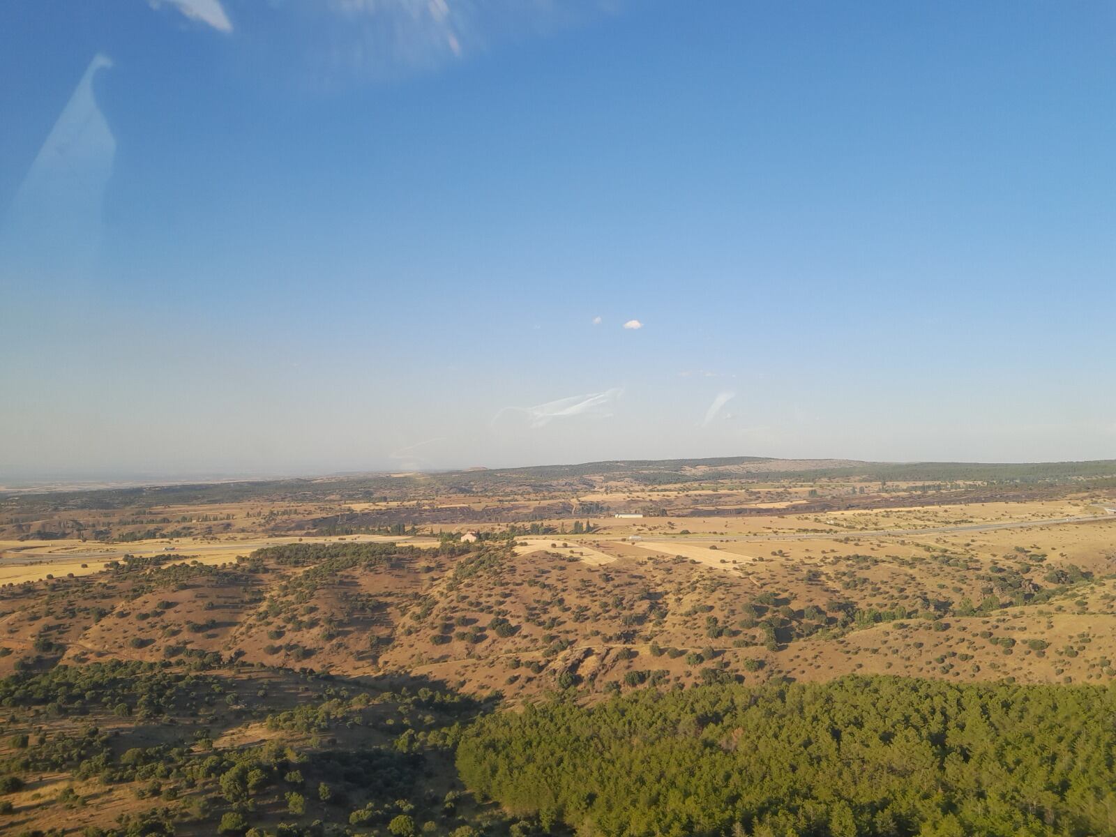 Imagen de la zona afectada por el incendio de Honrubia de la Cuesta