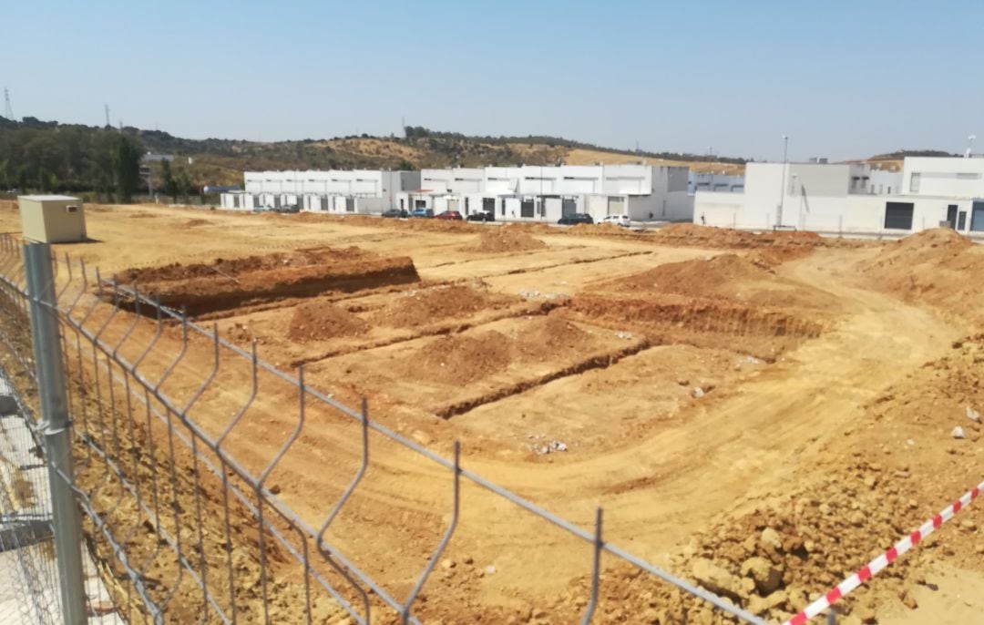 Obras del Colegio del Cerro Gordo en Badajoz 
