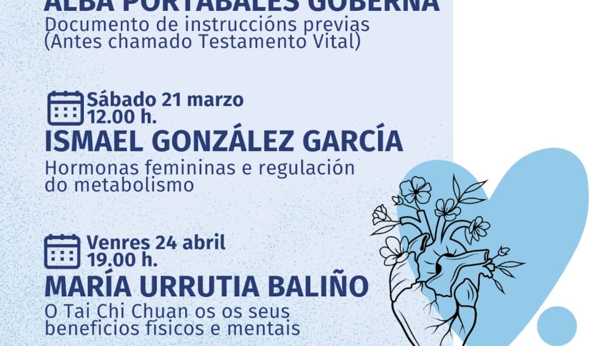 La Escola de Saúde de O Rosal regresa con cuatro charlas