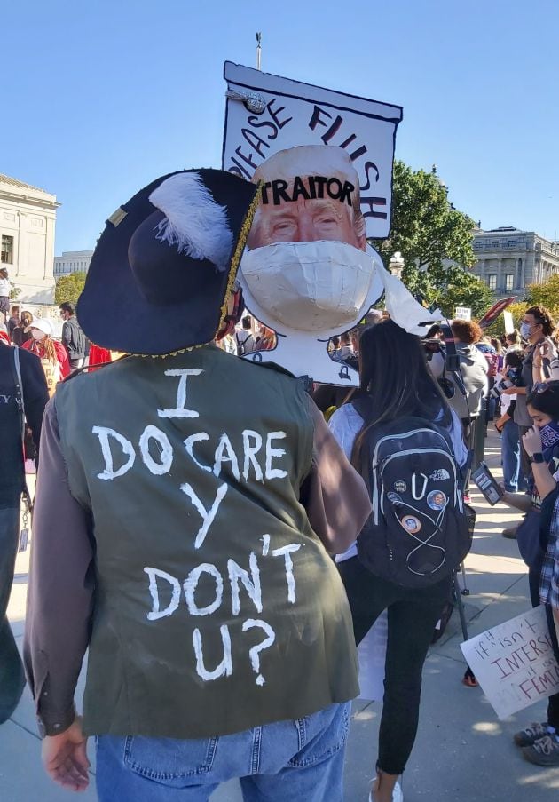 Protestas contra la nominación de Amy Coney Barrett antes de las elecciones.