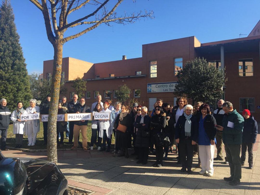 Una de las protestas de los profesionales de Atención Primaria