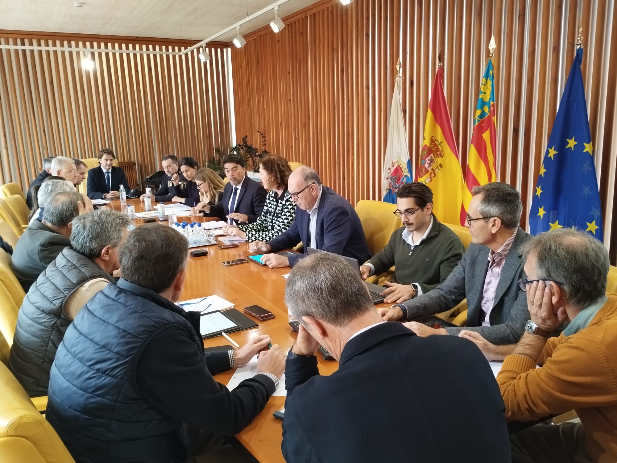 Mesa Tecnica de evaluación de riesgo para emergencias climáticas del Ayuntamiento de Alicante