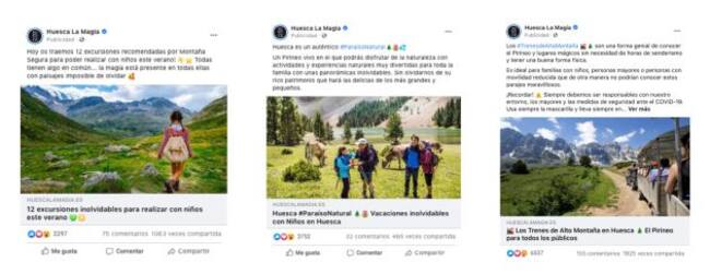 Propuestas de Huesca La Magia en redes sociales