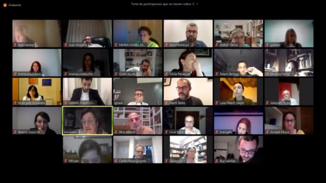 El ple, com l&#039;anterior, va ser telemàtic.