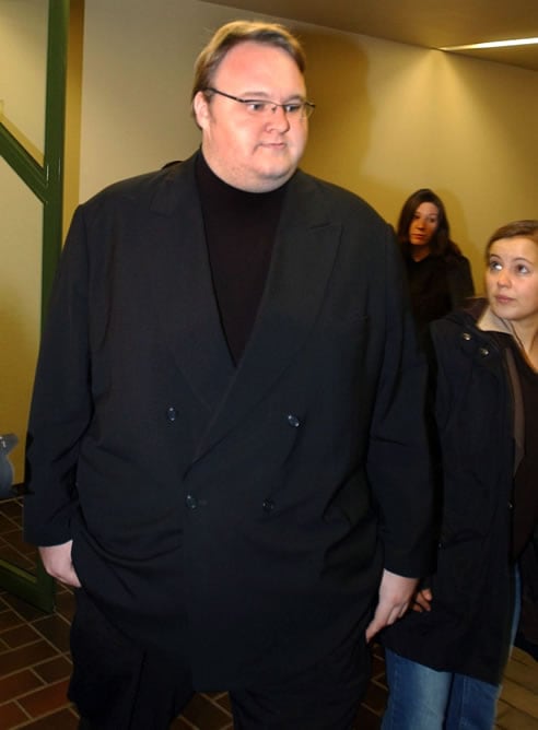 Una fotografía de archivo que muestra Kim Smith, también conocido como Kim Dotcom, fundador de la popular página de descargas MegaUpload