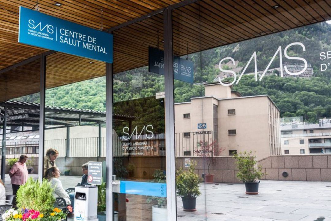 Entrada al Centre de Salut Mental del SAAS.