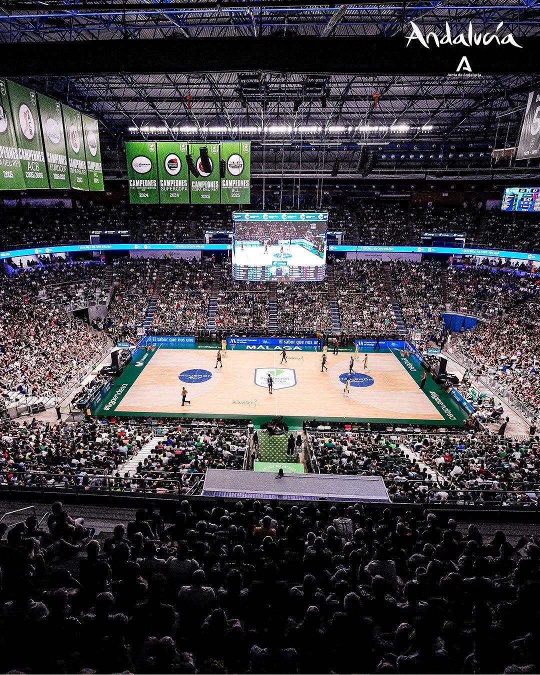 Panorámica del Martín Carpena en la eliminatoria entre el Unicaja y el Barça