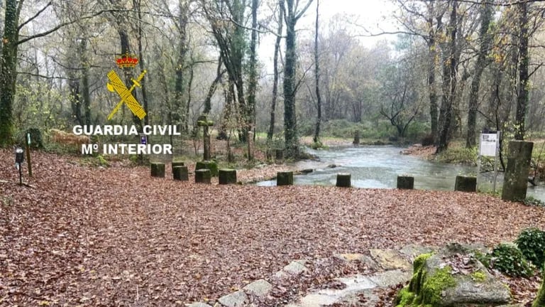 Crecida del río Louro