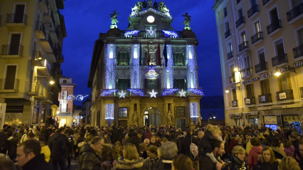 Luces de Navidad en Pamplona