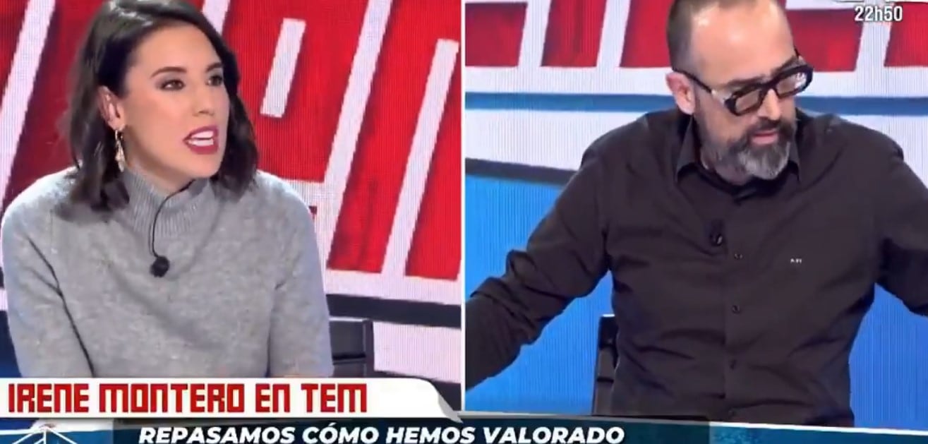 Irene Montero y Risto Mejide en &#039;Todo es mentira&#039;.