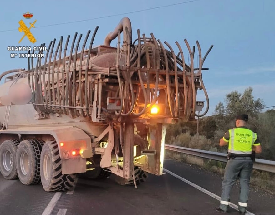 Lugar del accidente en la N-123