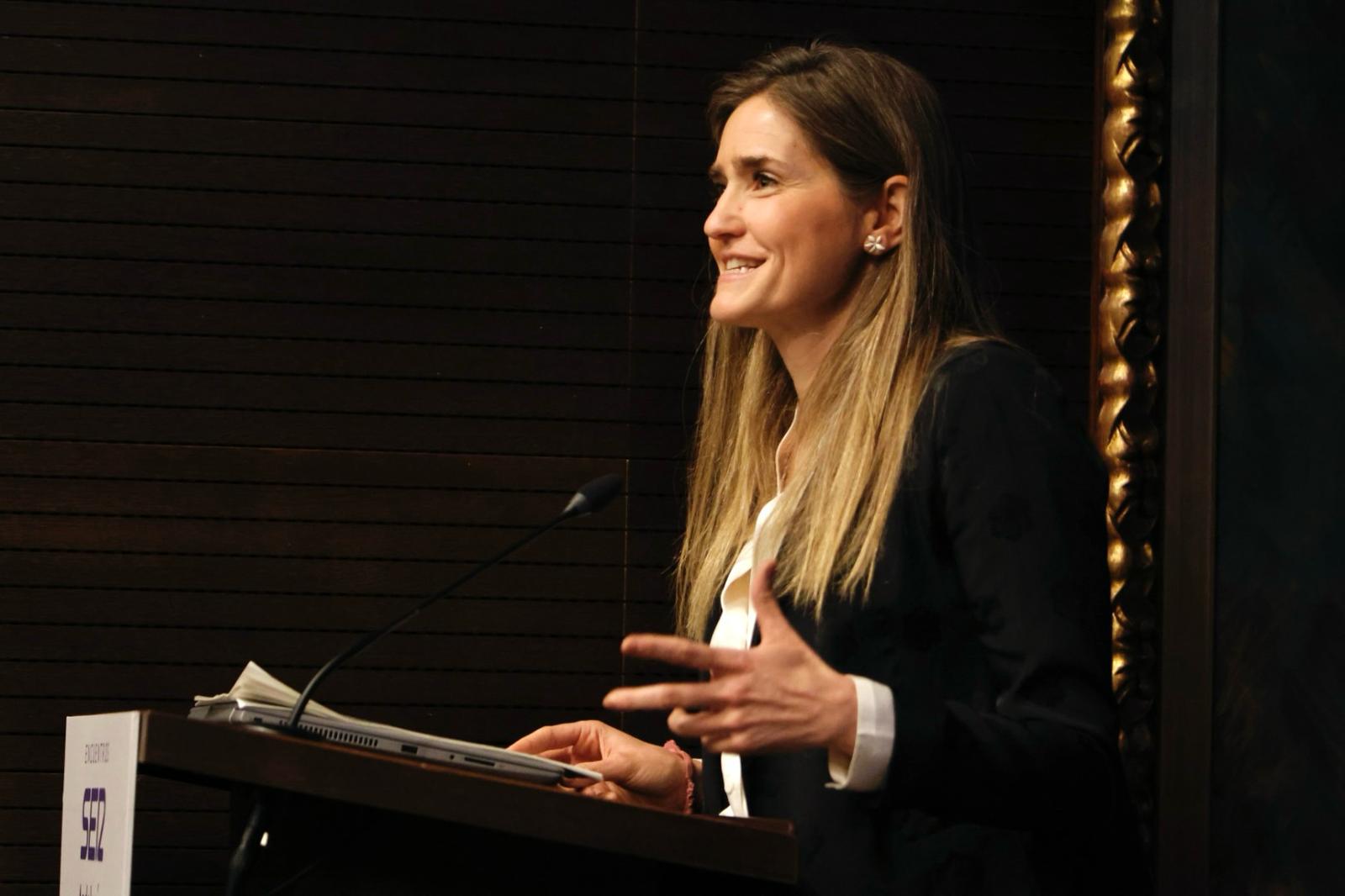 Encuentro SER con Sara Aagesen, vicepresidenta tercera del Gobierno central y ministra de Transición Ecológica y el Reto Demográfico, celebrado en la sede de la Cámara de Comercio de Sevilla