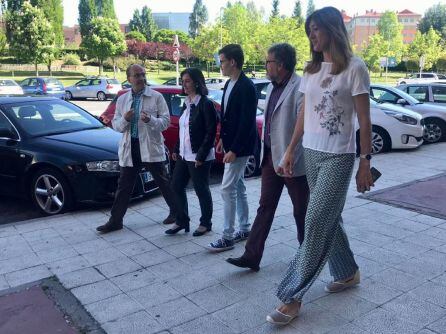 Algunos de los integrantes de la candidatura del Partido Popular, en la zona sur