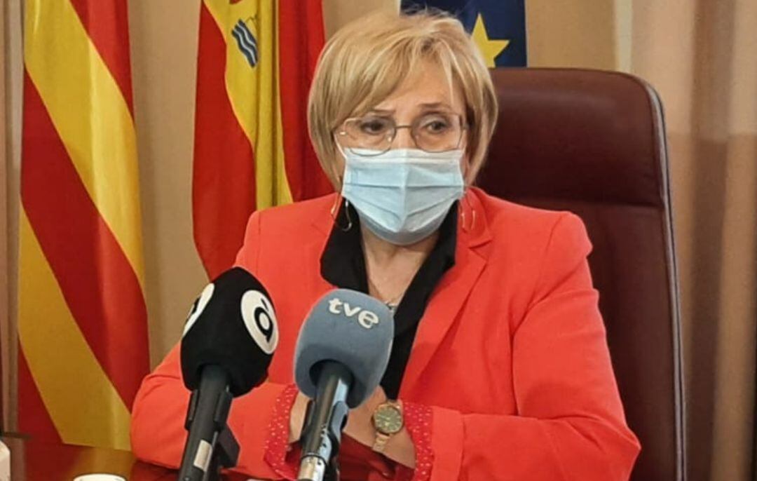 La consellera Ana Barceló en rueda de prensa en Castelló